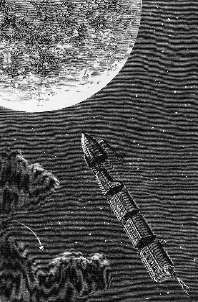Detail of Illustration from From the Earth to the Moon by Jules Verne