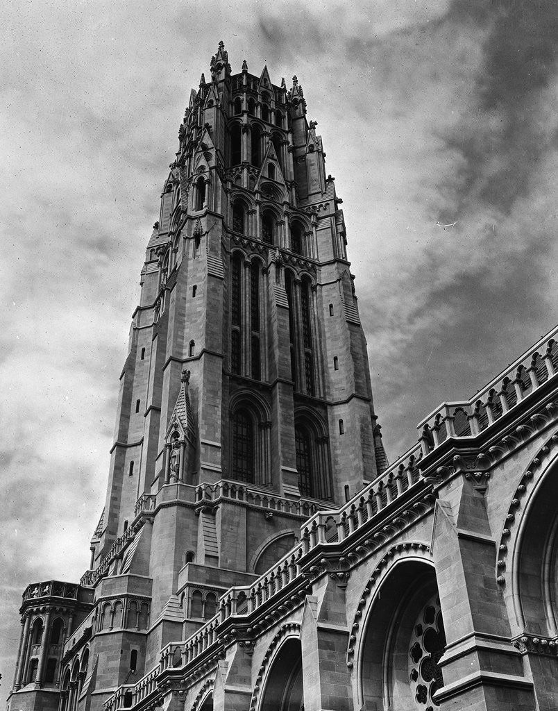 Detail of Tower of the Riverside Church by Anonymous