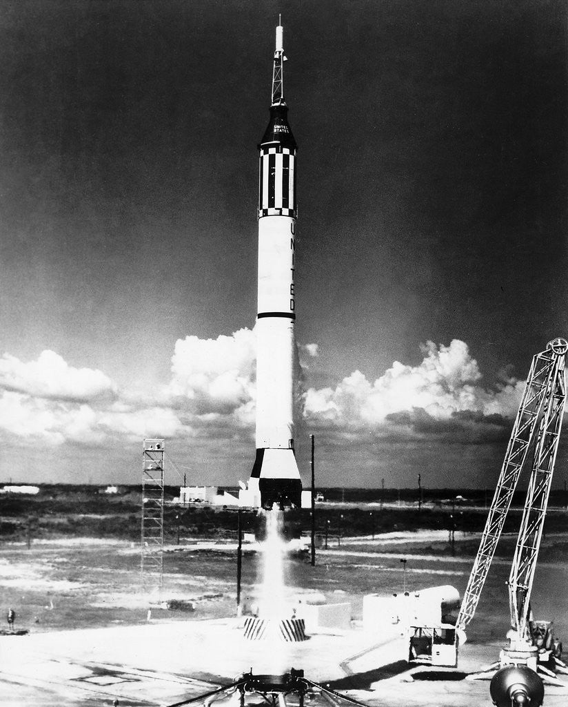 Detail of Mercury Redstone III Rocket Launching by Anonymous