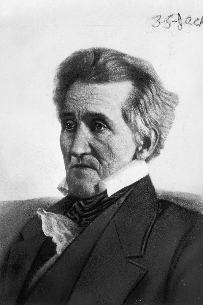 Detail of Painting of Andrew Jackson by Anonymous