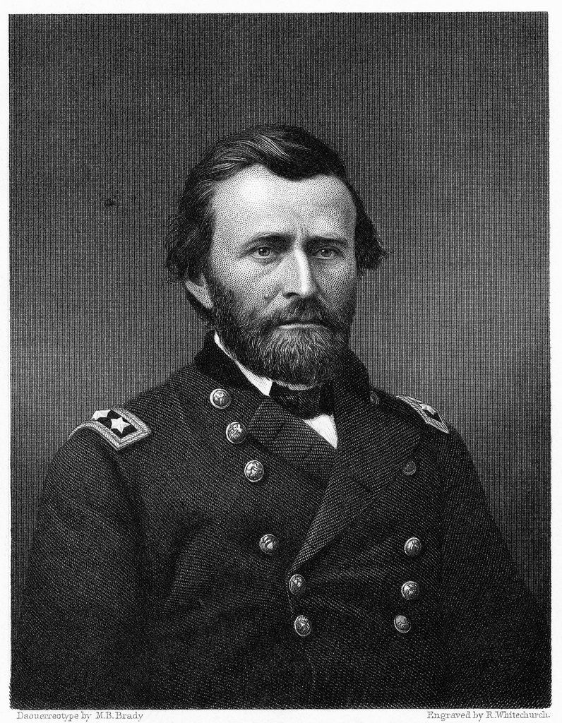 Detail of Portrait Print of General Ulysses S. Grant by Corbis