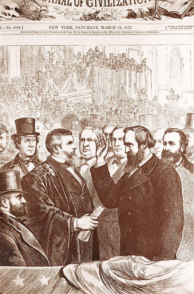 Detail of Rutherford B. Hayes Accepts Nomination by Corbis