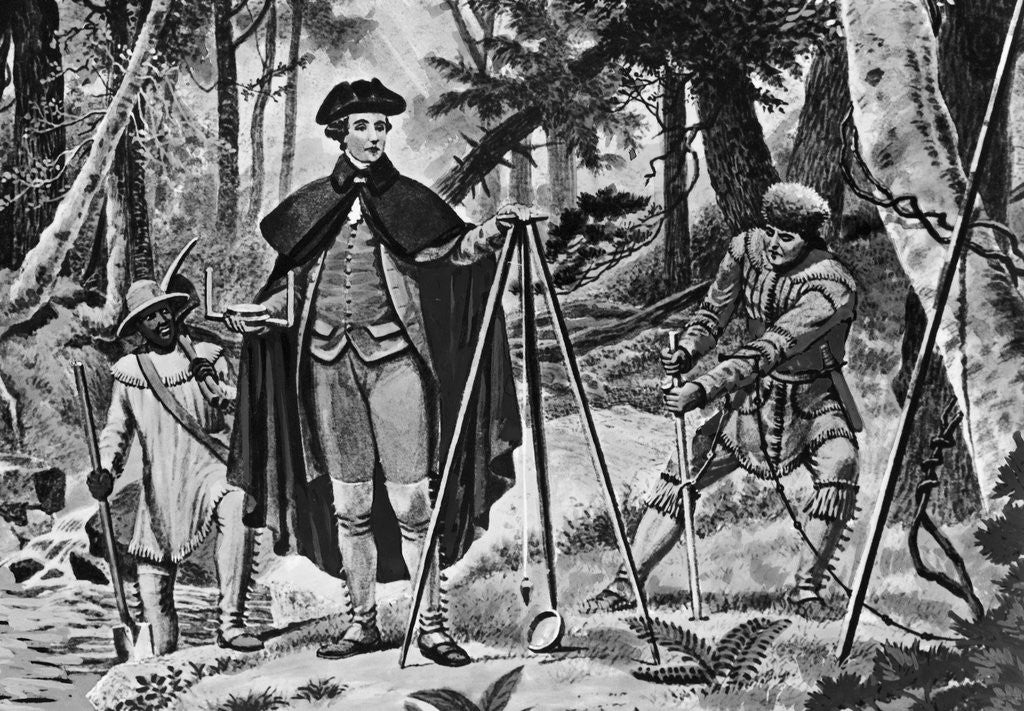Detail of George Washington As A Surveyor by Corbis