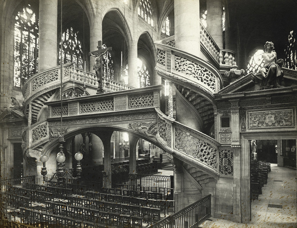 Detail of Interior Of Gothic Cathedral by Anonymous