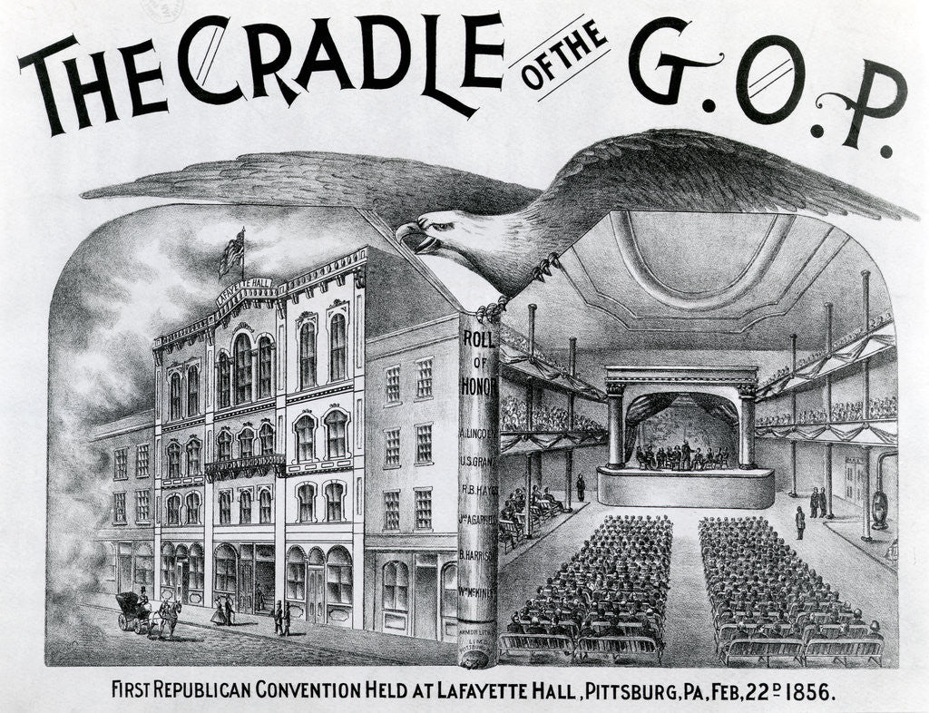 Detail of First Republican Convention by Anonymous