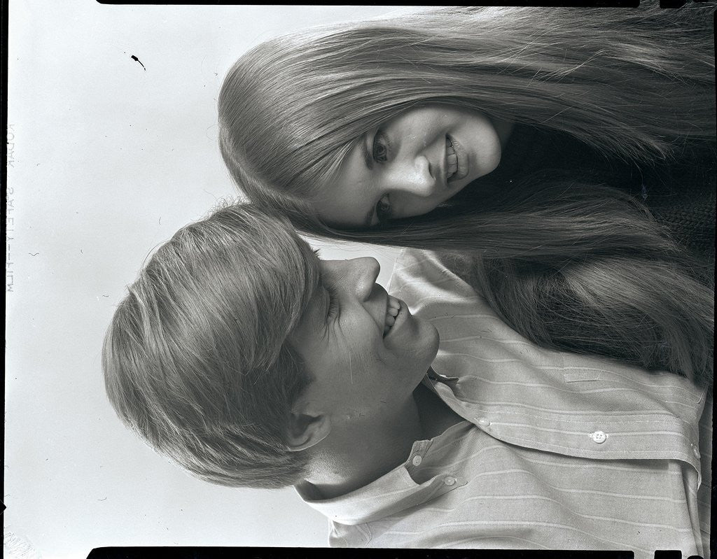 Detail of Portrait Of Young Teenaged Couple by Anonymous