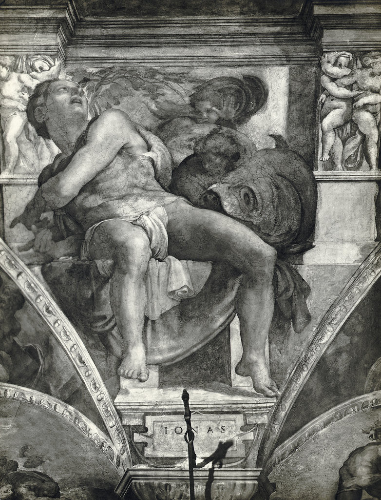 Detail of Sistine Chapel Ceiling/Prophet Jonas by Anonymous