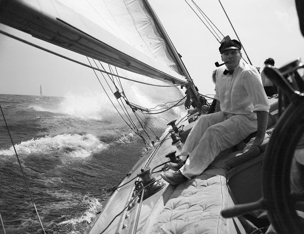 Detail of Sailing on Lake Michigan by Anonymous