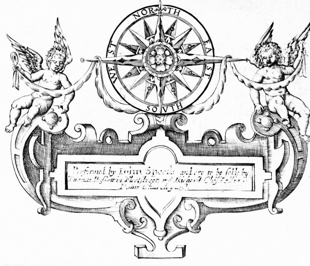Detail of Baroque Directional Ornament / Compass by Corbis