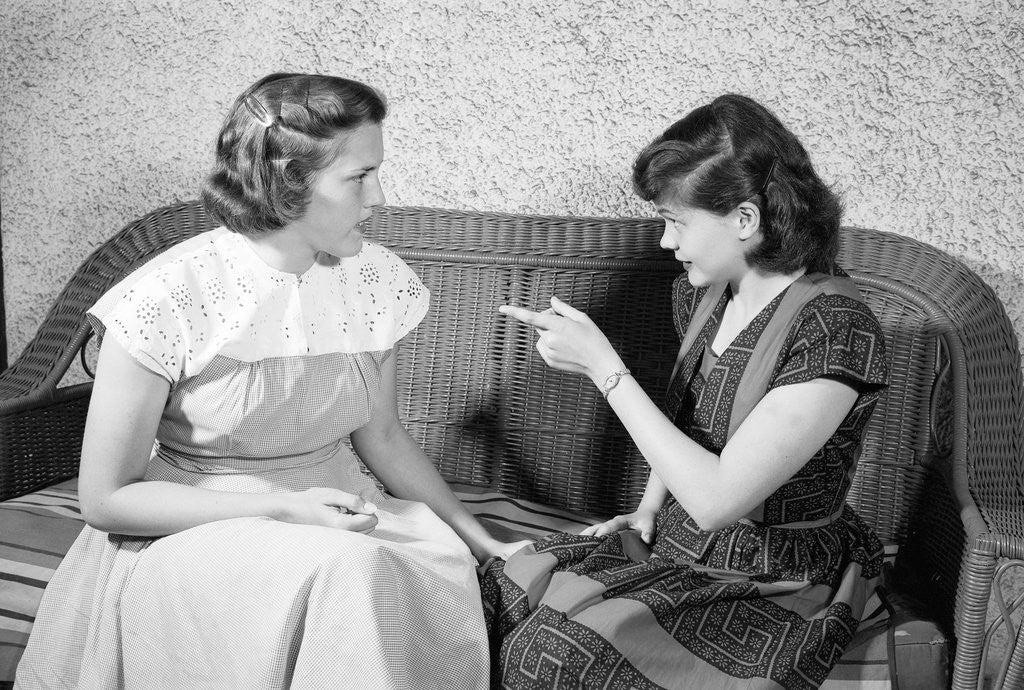 Detail of Arguing Teens by Anonymous