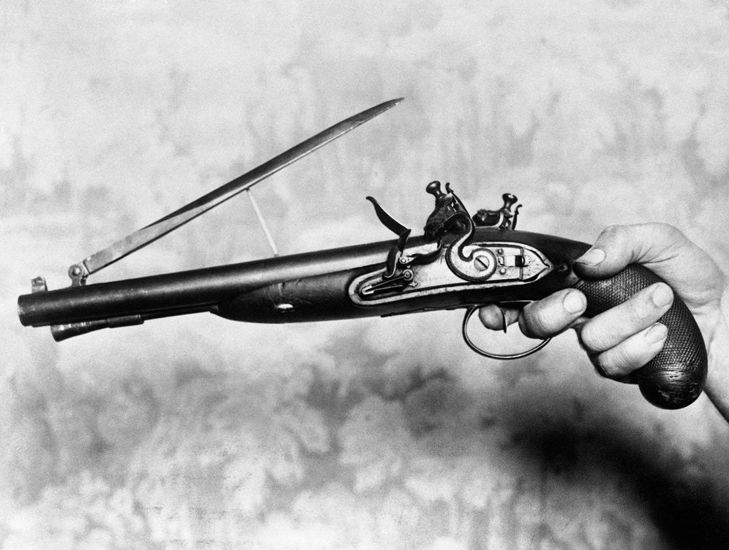 Detail of Horse Pistol with Pop-Out Bayonet by Anonymous