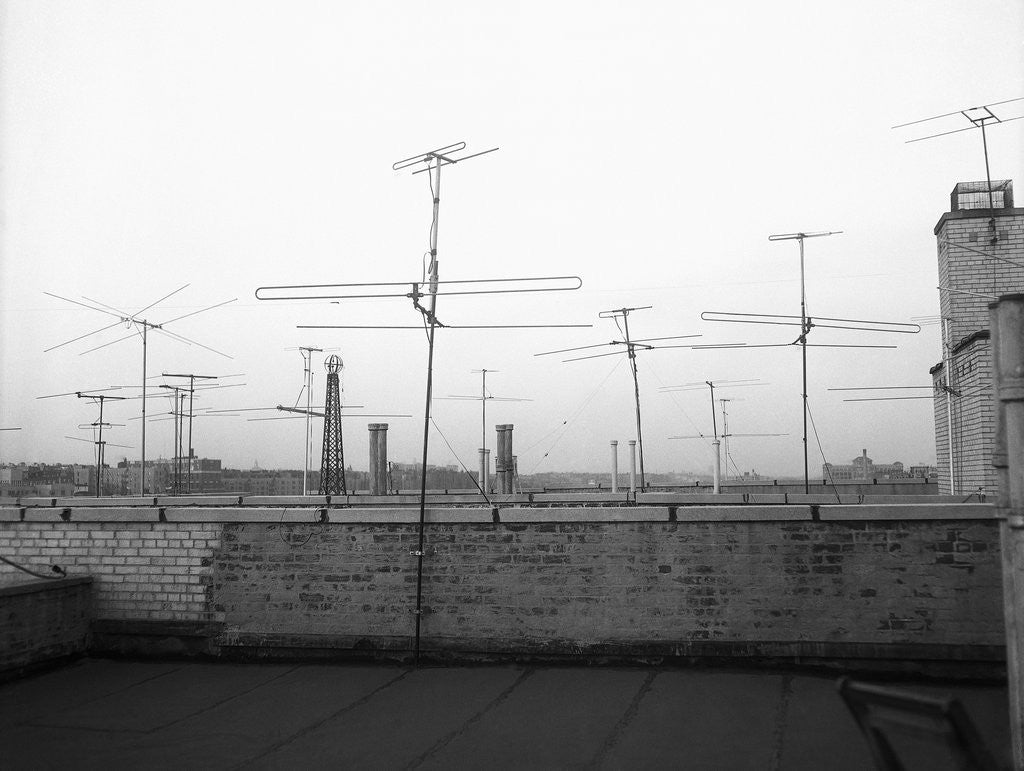 Detail of Antennas on New York Rooftops by Anonymous