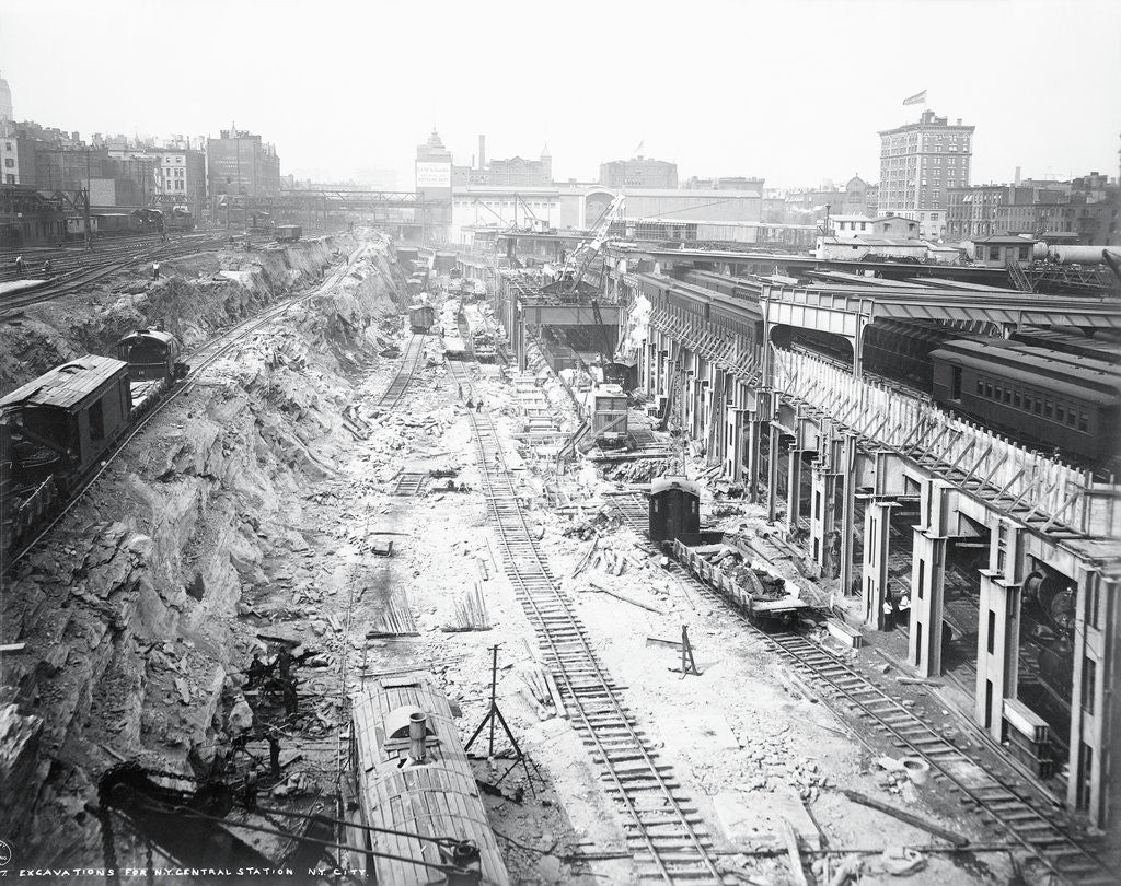 Detail of Construction of Grand Central Station by Anonymous