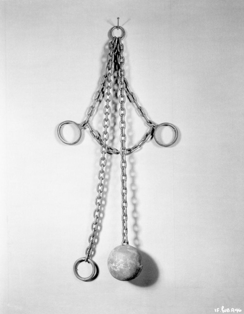 Detail of Ball And Chain Leg Irons by Corbis