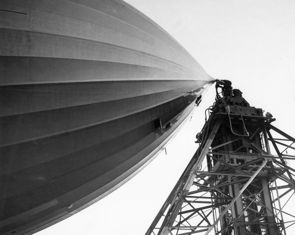 Detail of Hindenburg Attached To A Mooring Mast by Anonymous