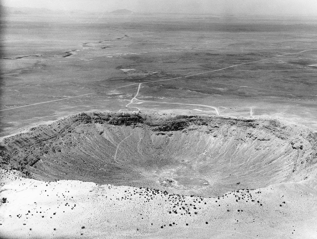Detail of View Of Meteor Crater In Arizona by Corbis