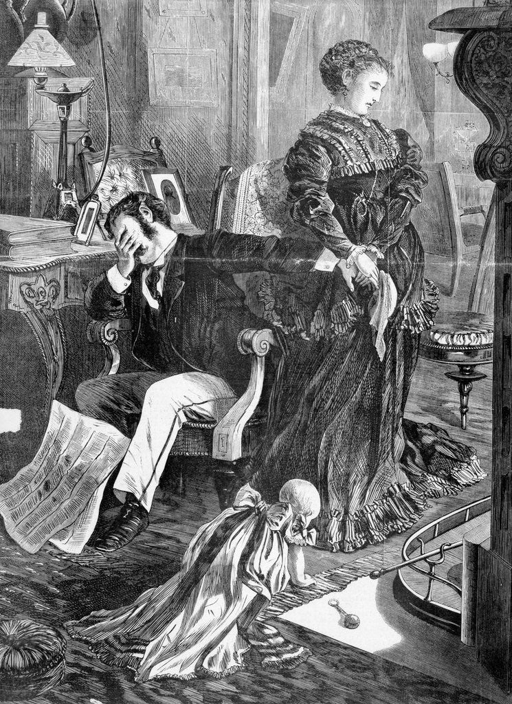 Detail of Husband And Wife During 1869 Crisis by Anonymous