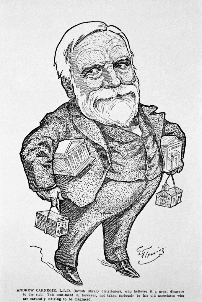 Detail of Illustration of Andrew Carnegie by Anonymous