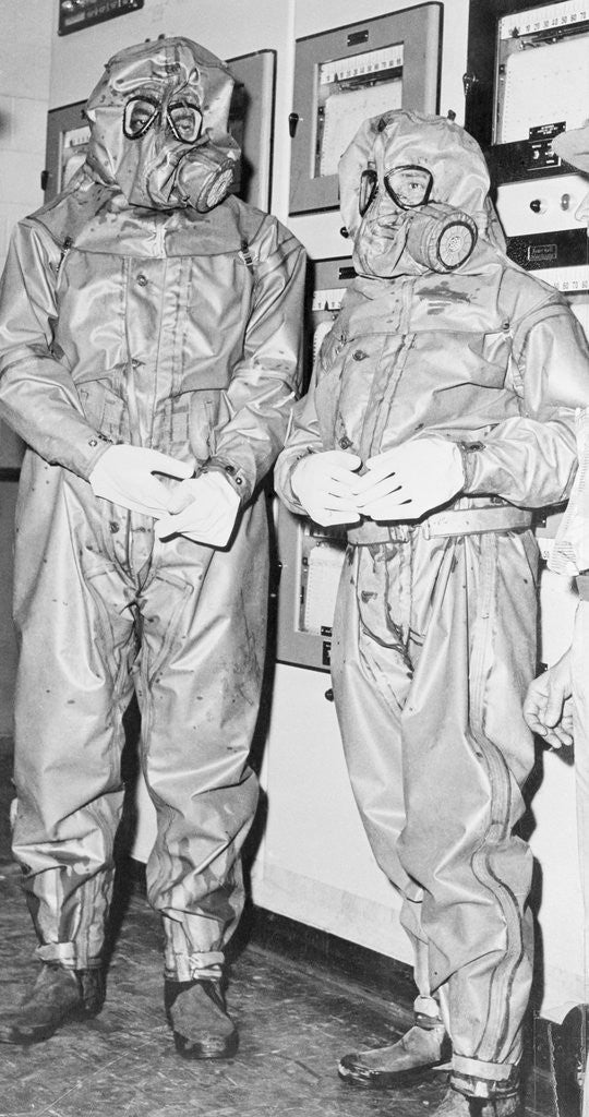 Detail of Men In Suits/Manufacture Of Nerve Gas by Anonymous