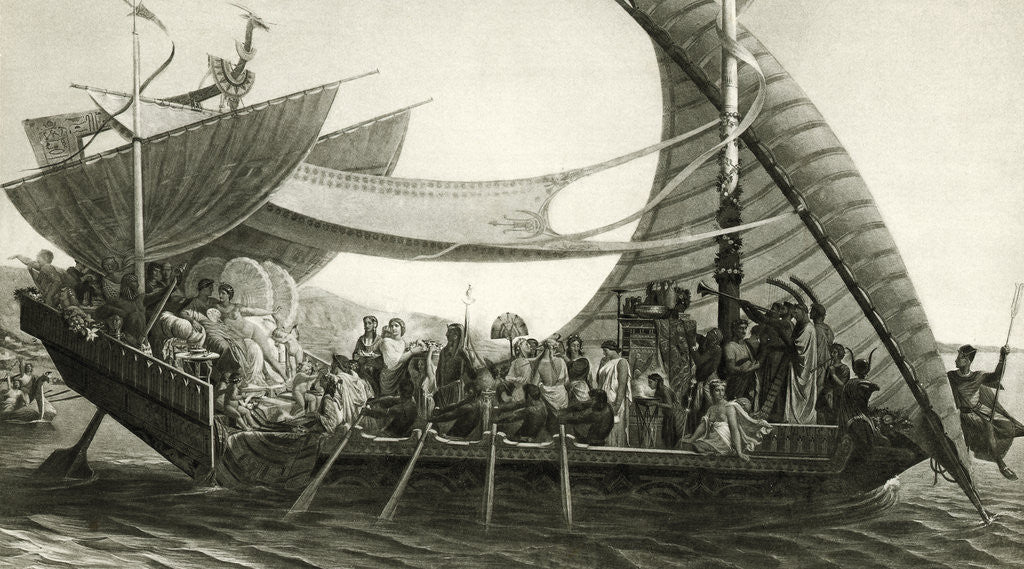 Detail of Cleopatras Barge On Nile/Illustration by Corbis