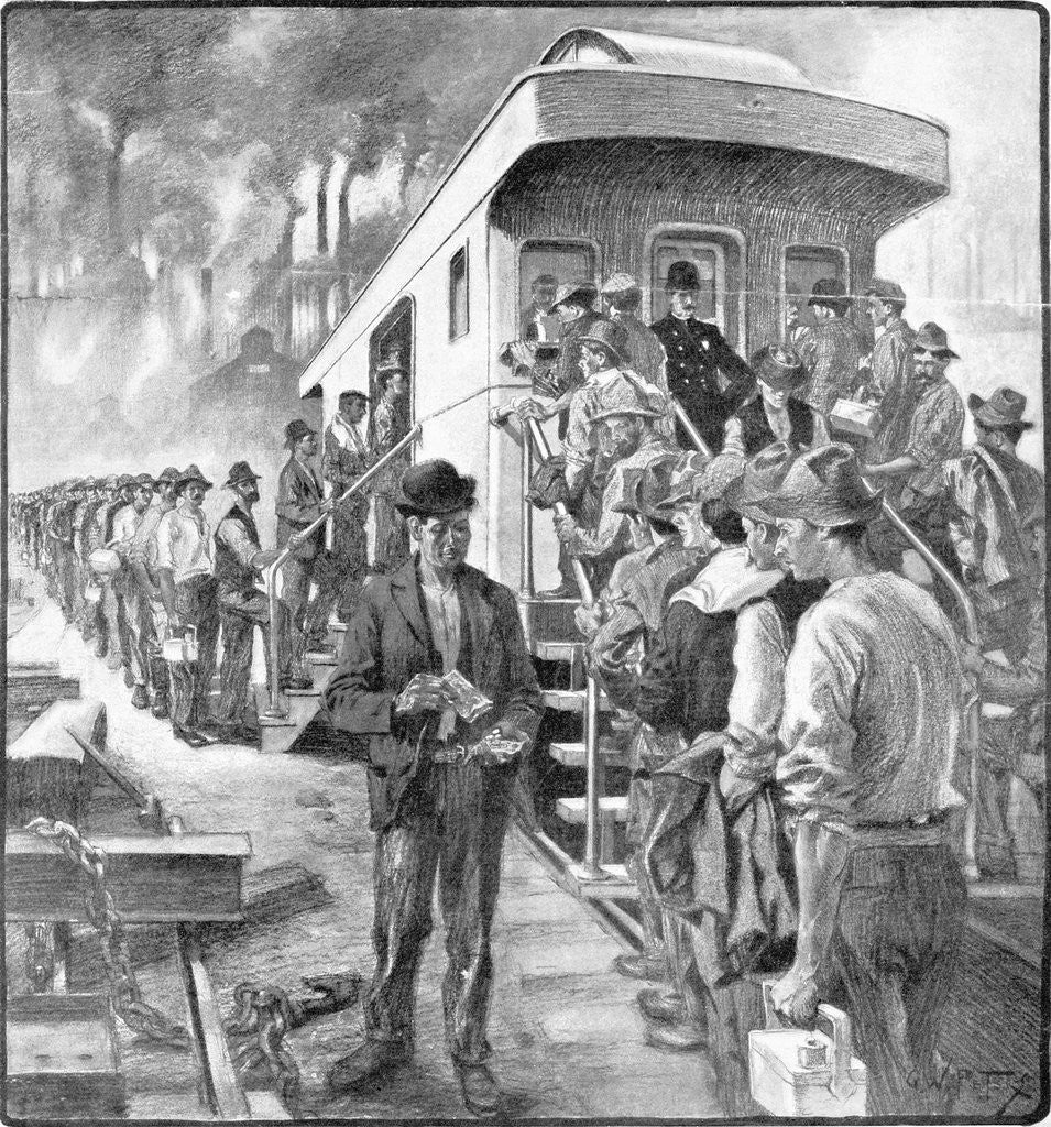 Detail of Pay Car at Carnegie Steel Works by Anonymous