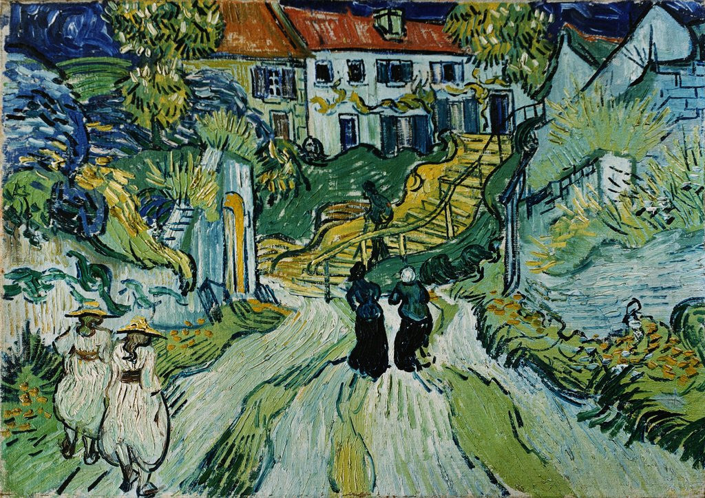 Detail of Stairway at Auvers by Vincent Van Gogh