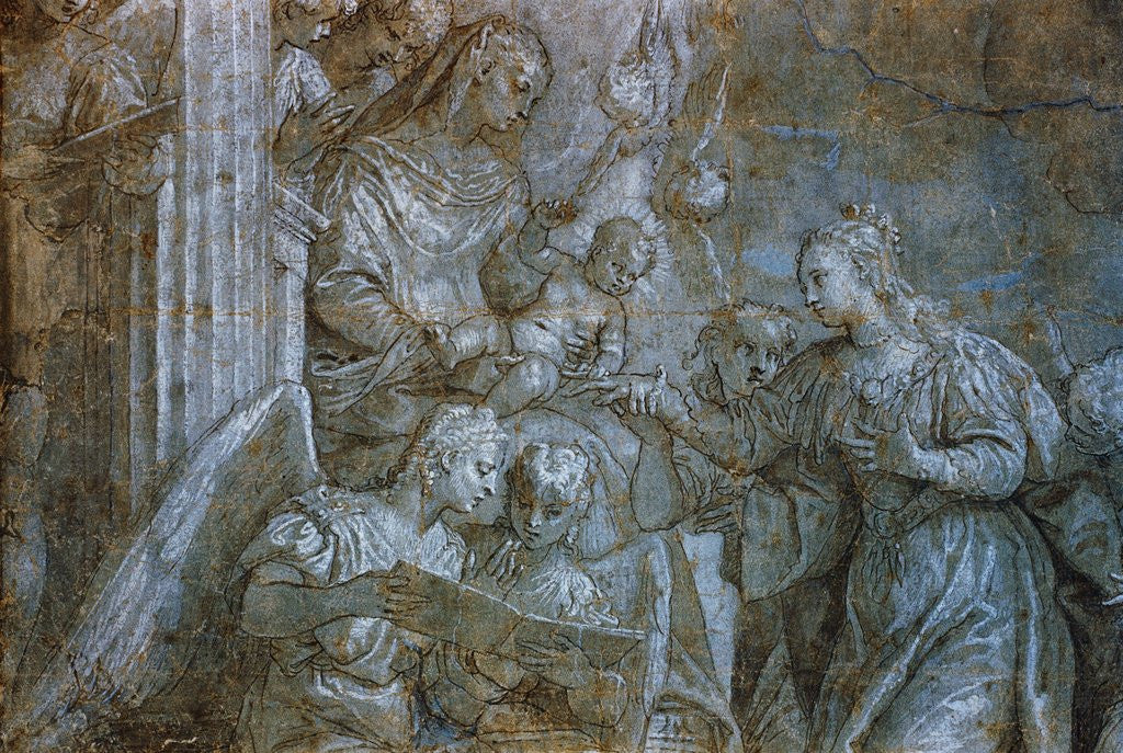 Detail of Detail of Saint Catherine Receiving Wedding Ring from The Marriage of Saint Catherine by Veronese