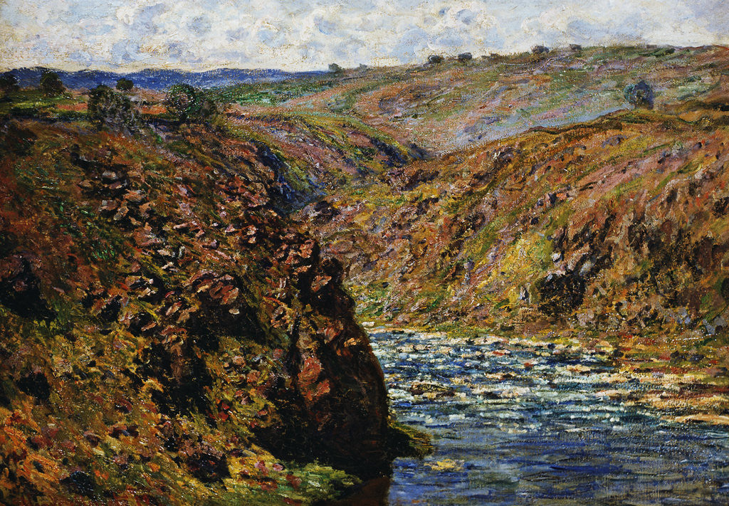 Detail of Valley of the Creuse (Sunlight Effect) by Claude Monet