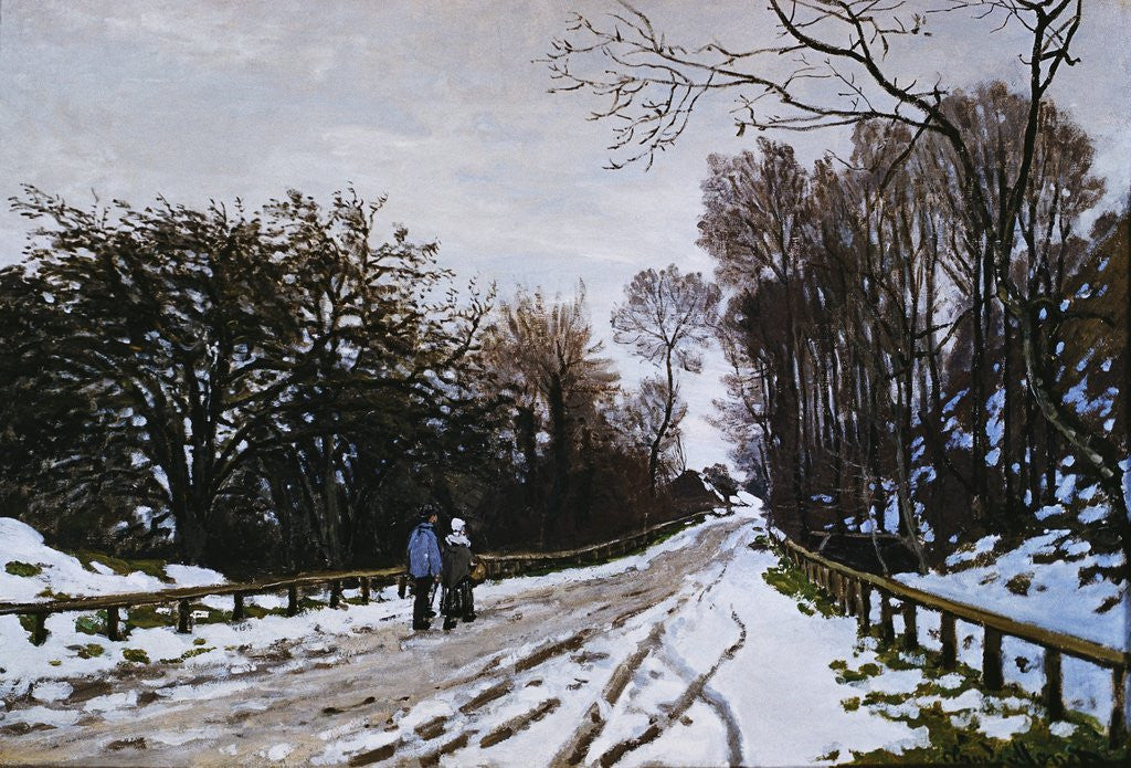 Detail of Road Toward the Farm, Saint-Simeon, Honfleur by Claude Monet