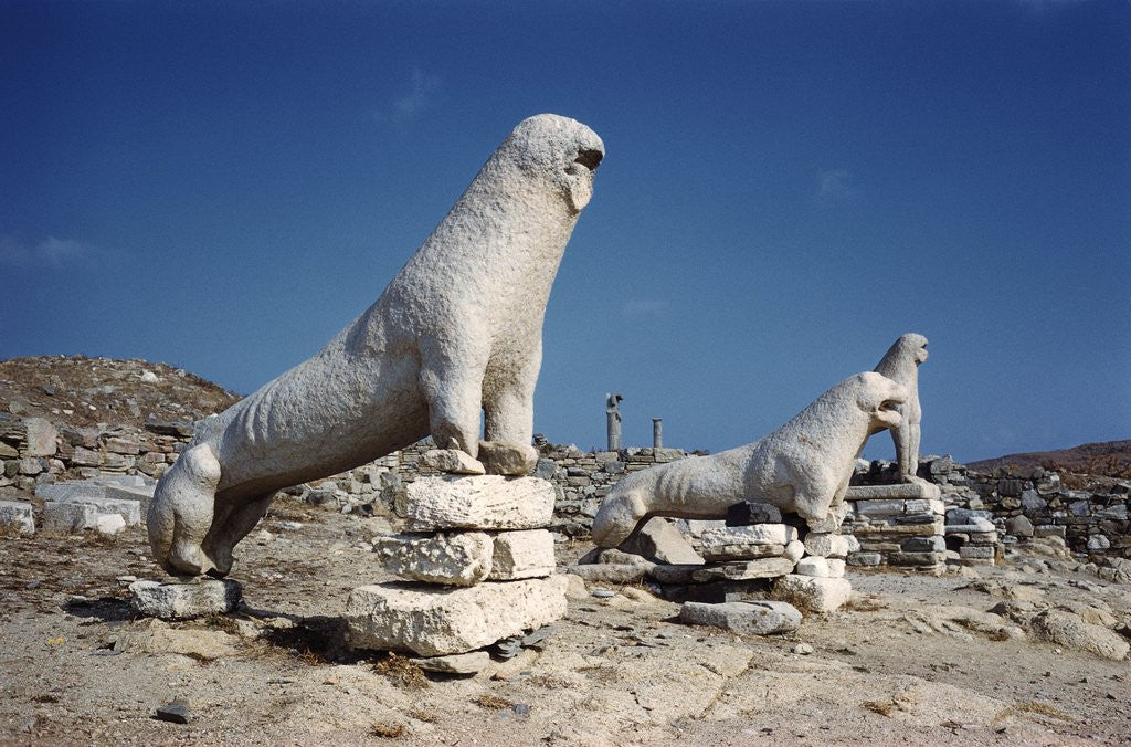 Detail of Terrace of the Lions at Delos by Anonymous