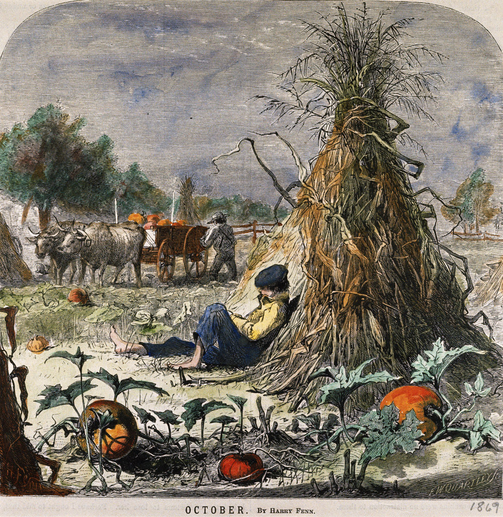 Detail of October by Harry Fenn