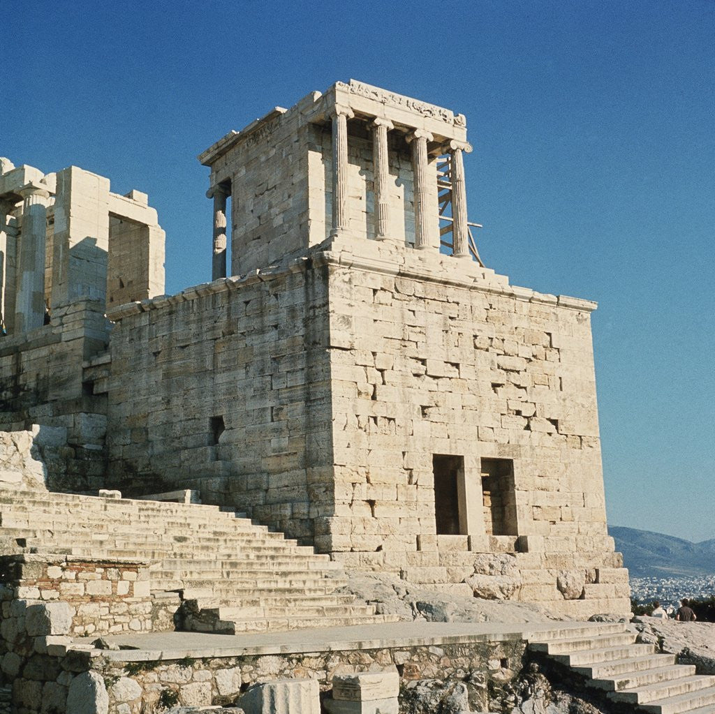 Detail of Exterior View of the Temple of Athena Nike by Anonymous