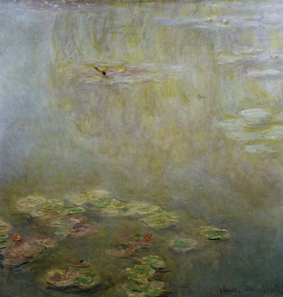 Detail of Waterlilies by Claude Monet