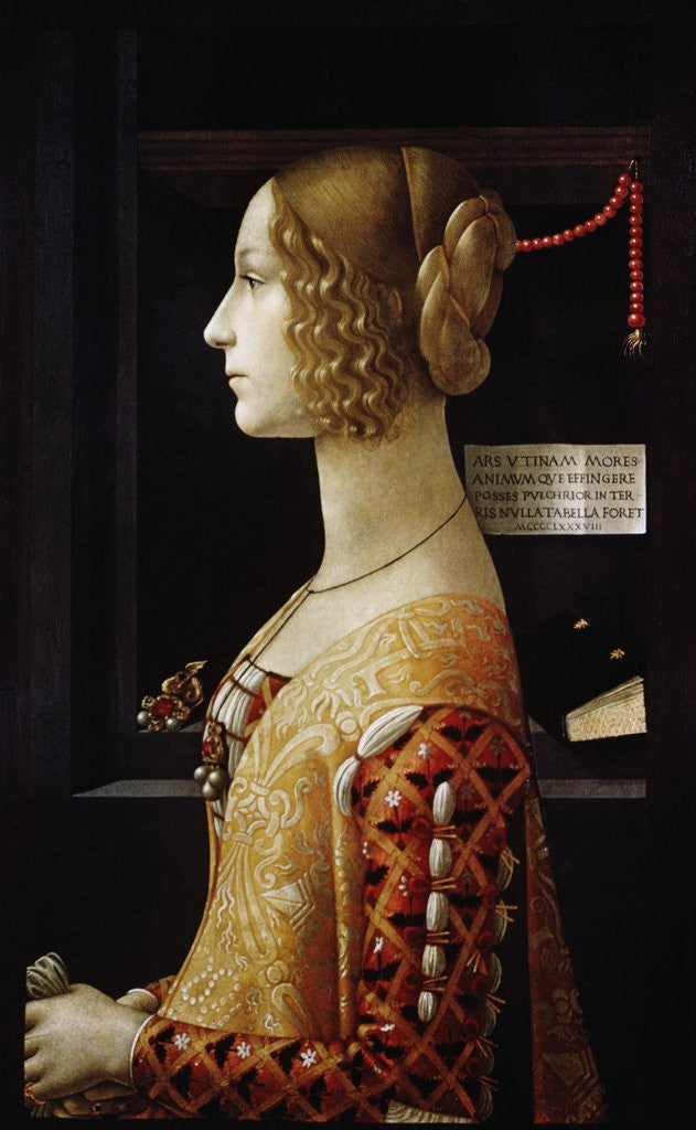 Detail of Giovanna Tornabuoni by Domenico Ghirlandaio