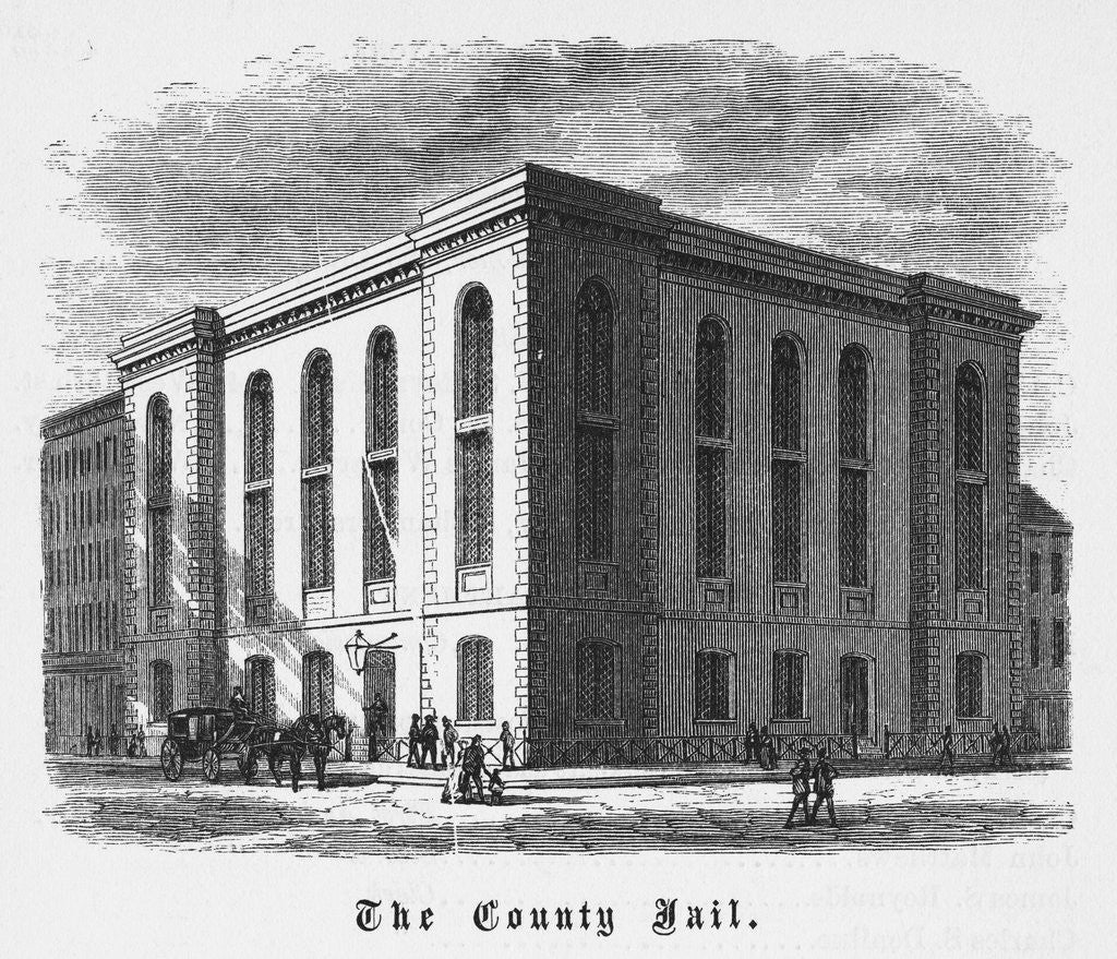Detail of Illustration Depicting The County Jail by Anonymous