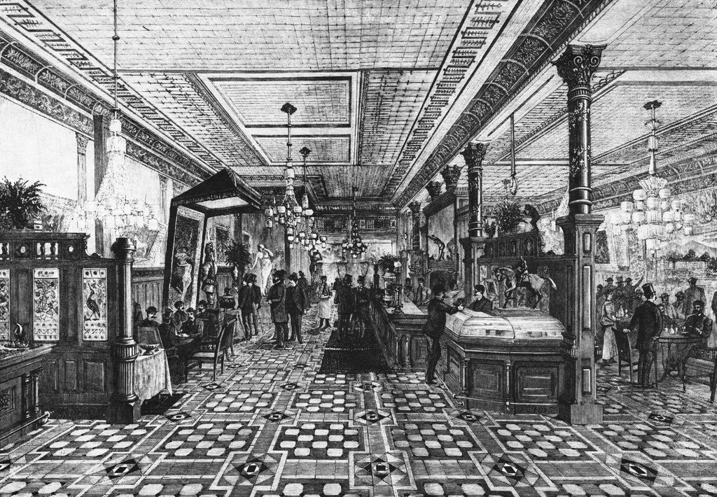 Detail of Hoffman Bar Room by F.G. de Fontain