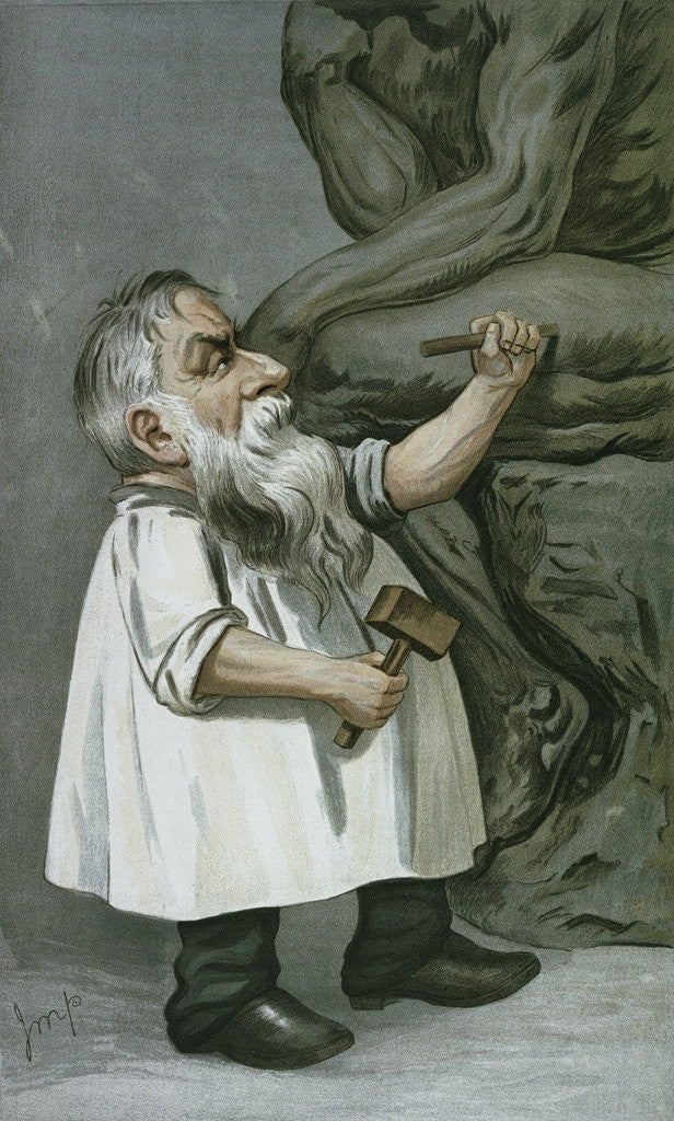 Detail of He Thinks In Marble by Julius Mendes Price