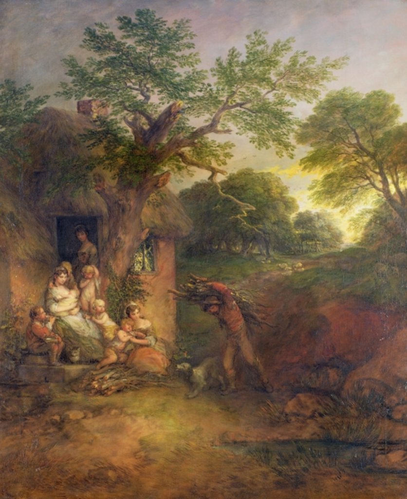 Detail of Woodcutter's Home, c.1780 by Thomas Gainsborough