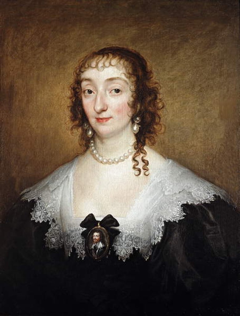Detail of Katherine Manners, Duchess of Buckingham, c.1633 by Anthony van Dyck