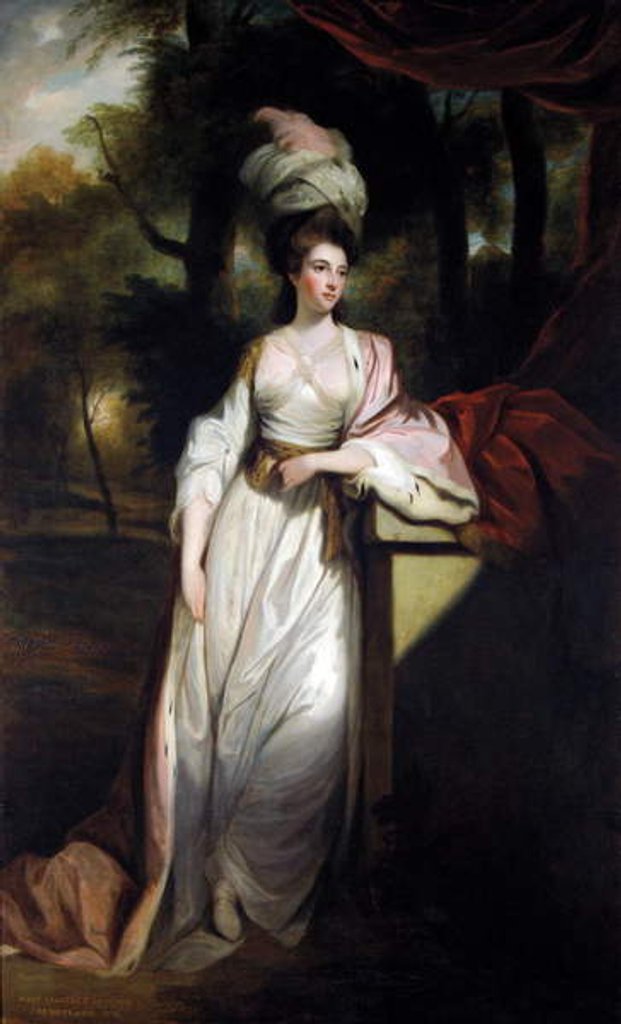 Detail of Lady Mary Isabella Somerset, 1799 by Robert Smirke