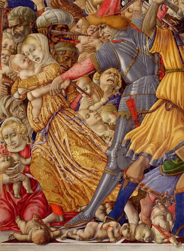 Detail of The Massacre of the Innocents by Matteo di Giovanni di Bartolo