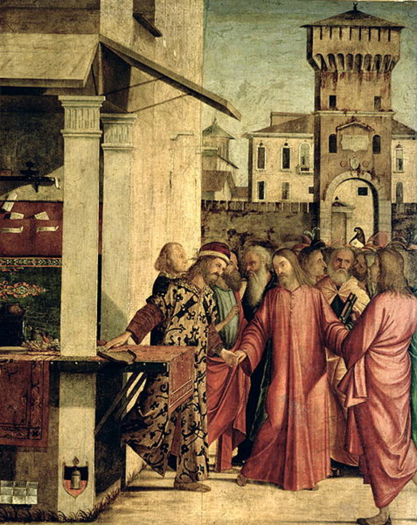 Detail of The Calling of St. Matthew by Vittore Carpaccio