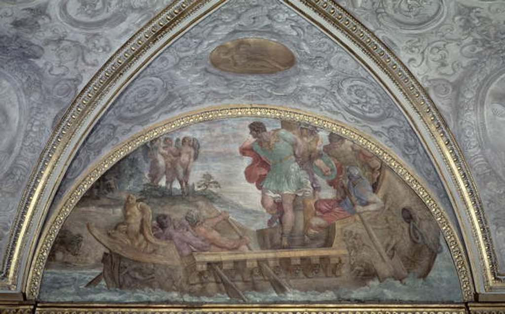 Detail of Lunette depicting Ulysses and the Sirens by Annibale Carracci