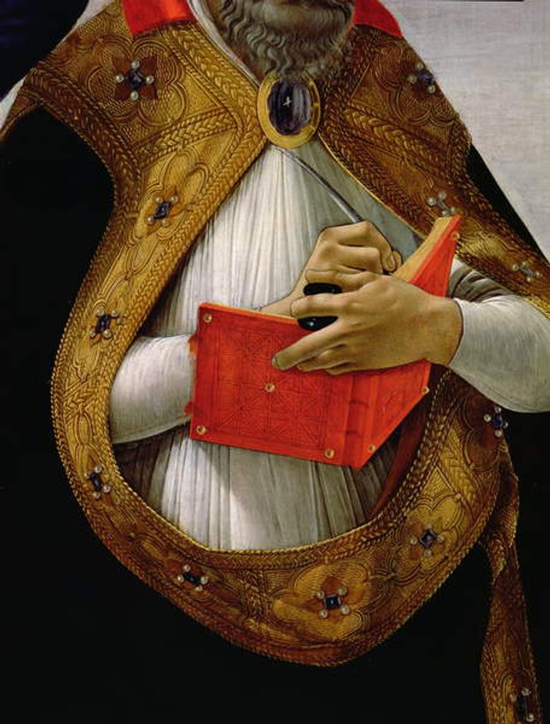 Detail of St. Augustine by Sandro Botticelli