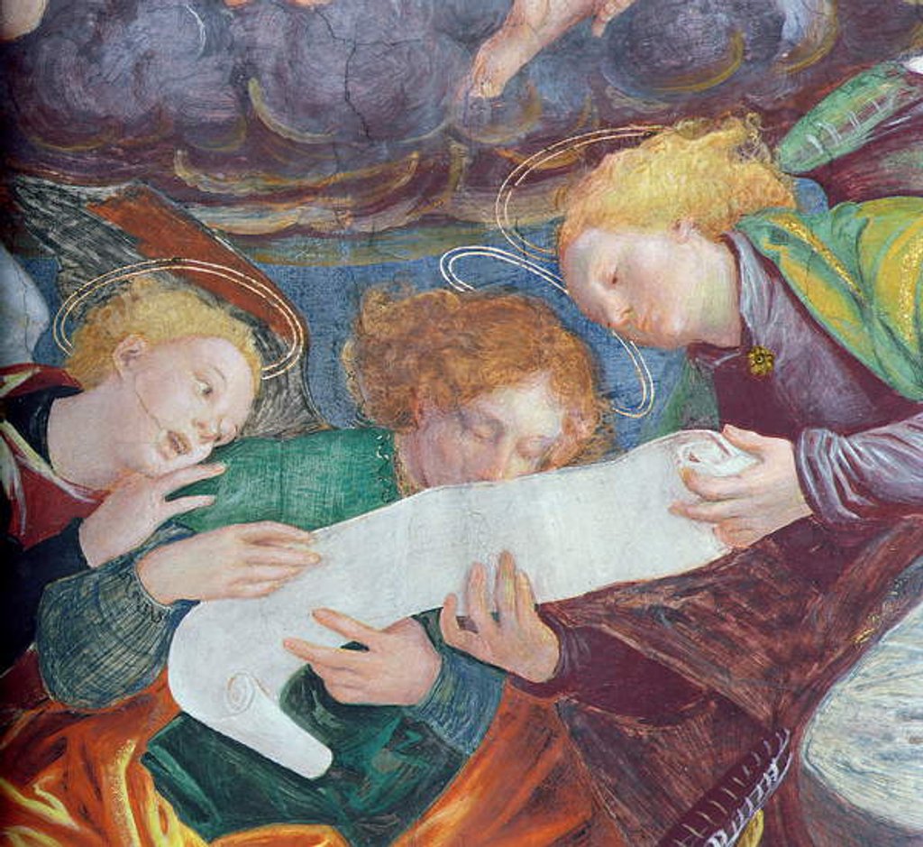 Detail of The Concert of Angels, 1534-36 by Gaudenzio Ferrari