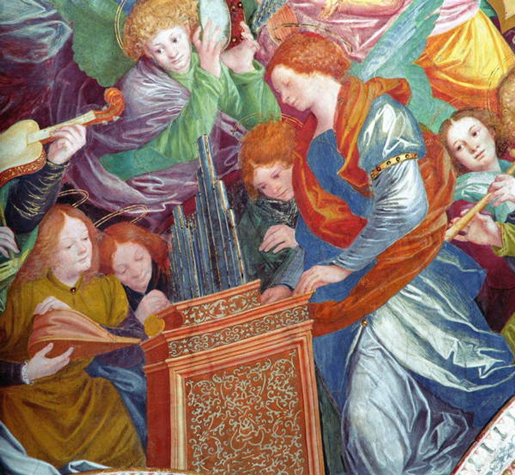 Detail of The Concert of Angels, 1534-36 by Gaudenzio Ferrari