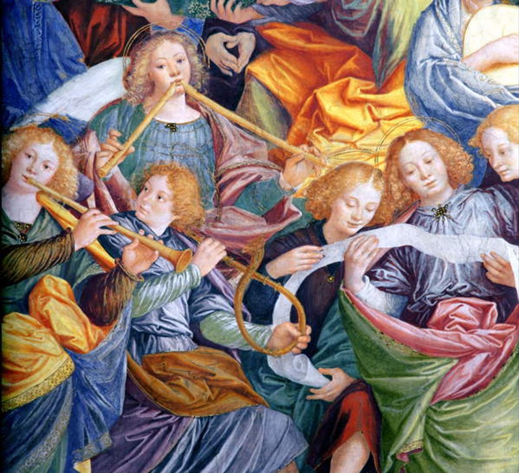 Detail of The Concert of Angels, 1534-36 by Gaudenzio Ferrari