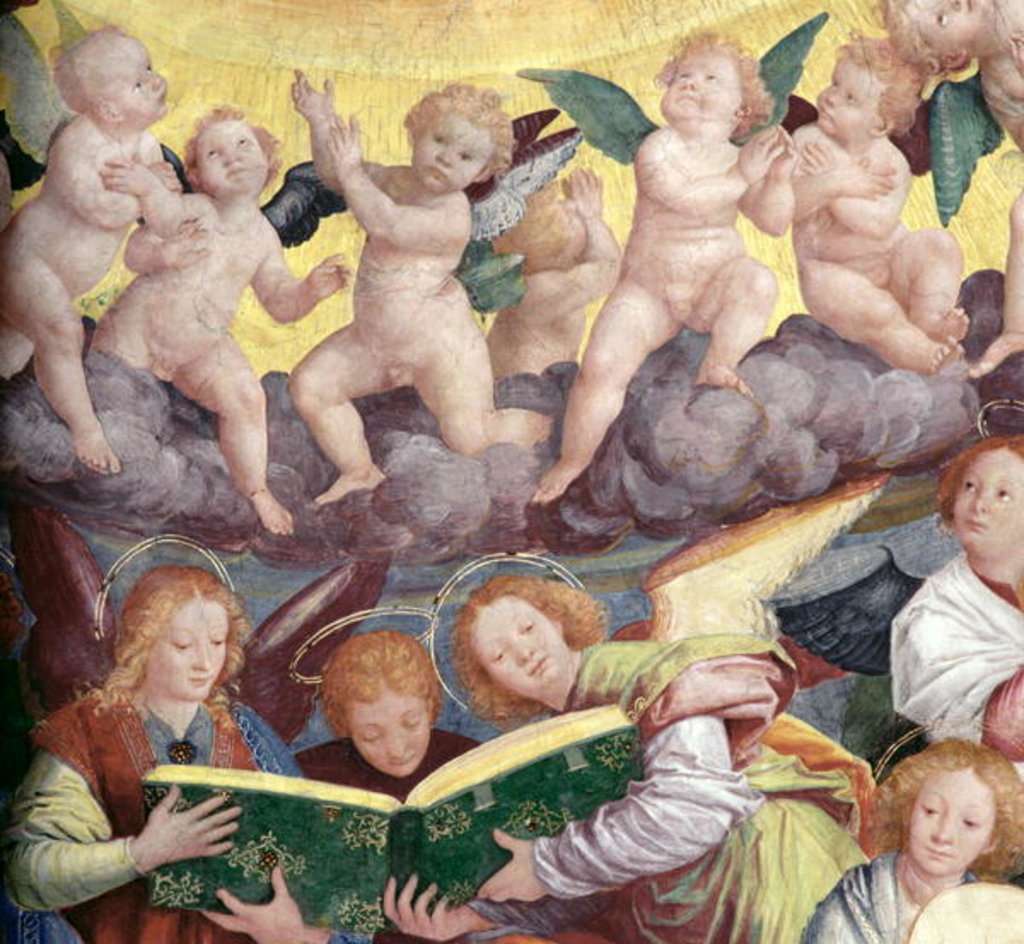Detail of The Concert of Angels, 1534-36 by Gaudenzio Ferrari