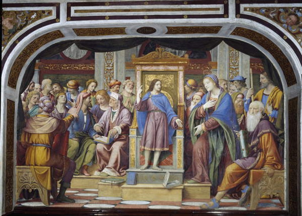 Detail of The Dispute in the Temple, or Christ Among the Doctors, 1525 by Bernardino Luini