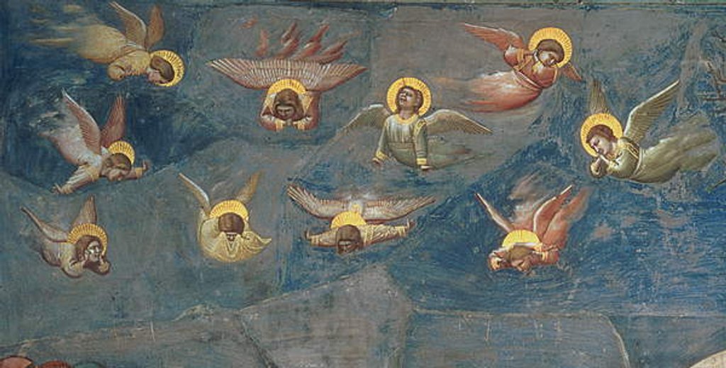 Detail of Detail of putti from The Lamentation of Christ, c.1305 by Giotto